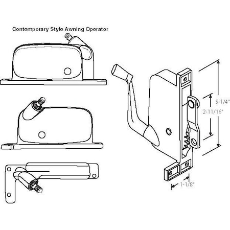 Strybuc Awning Operator 41-3316P D